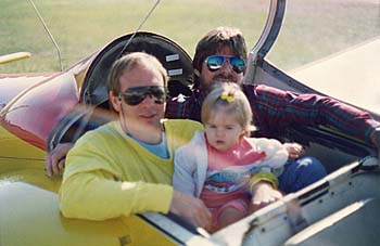 1988 David on Paul's B-Day Glider Flight